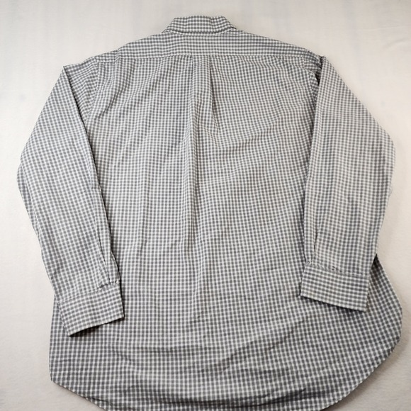 Vineyard Vines Slim Fit Tucker Shirt XL Grey White Gingham Cotton Button Down - Picture 7 of 7